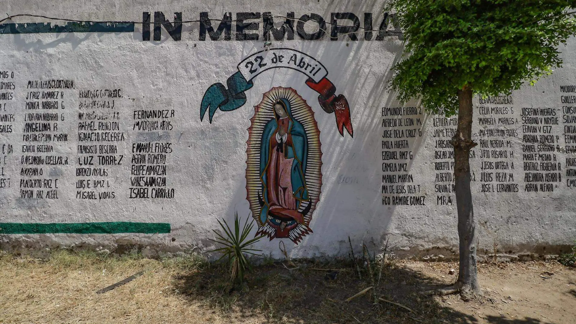 Mural en memoria 22 abril